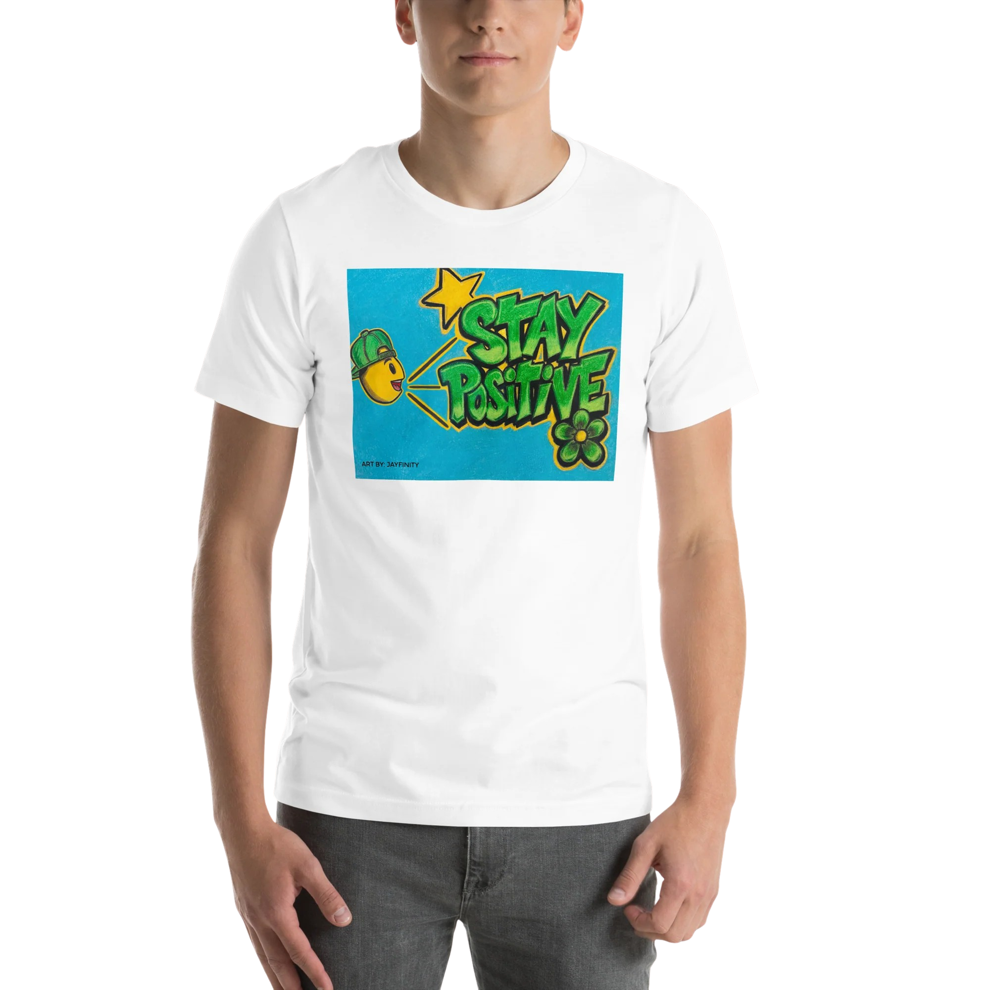 Positive Words 4U Tee (Unisex T-Shirt) — apparel by Jayfinity